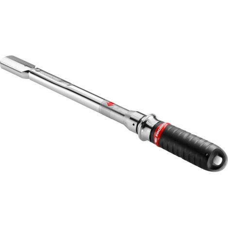 Facom – Clé dynamométrique 40-200Nm – Terminaison ouverte – Déclic pour insert 20x7 pouces – Plastique pour usage intensif