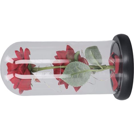 Elektrische LED-Rosenglas-Dekorationsleuchte (2 Stück) mit Rosenglasabdeckung – Geschenkidee zum Geburtstag für Mutter (1/5)