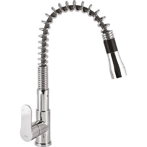 Rubinetto Cucina Miscelatore Monocomando Lavello in Ottone Hena pull down Cromato (1/3)