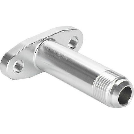 10AN Turbo-Ölablassanschluss, verlängerter Turbo-Ölablassadapter, Auslassanschluss für T3/T4 Turbolader, Flansch, Silber, SZRH AV