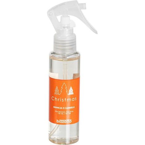 Profumo ambientale a spray di oli essenziali e fragranze arancia e cannella per ambienti 100 ml