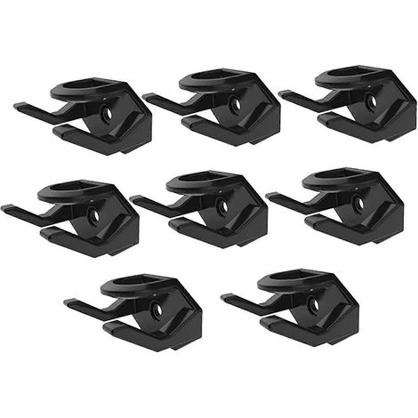 Set mit 8 Wandhaken für Hüte und Baseballkappen, schwarz. (1/5)