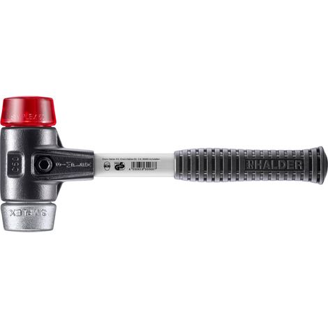 HALDER SIMPLEX Hammer Kunststoff / Weichmetall mit verstärktem Tempergussgehäuse und Glasfaserstiel - D=50 mm - 3769.050 (1/5)