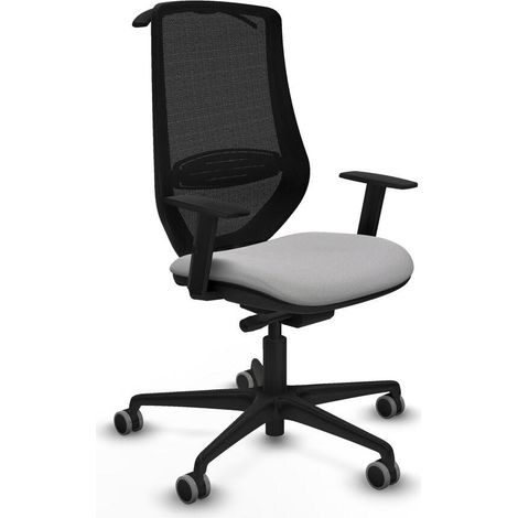 Piqueras-y-crespo Ergonomischer Bürostuhl Hellgrau