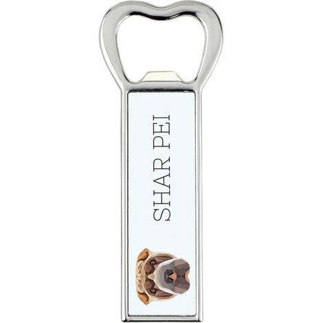 Shar Pei - abridor de botellas con foto e inscripción para cerveza Art-Dog (1/5)