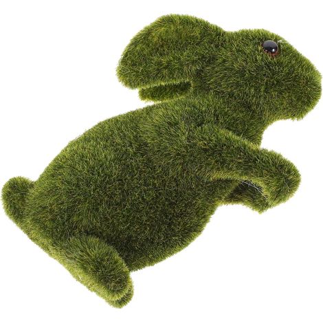 beflockte Moos Hasenfigur aus Schaumstoff Kleines Kaninchen