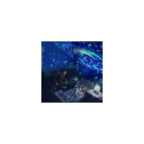 LED-Sternenhimmel-Projektor-Nachtlicht, 360° drehbare Projektionslampe, Partyprojektor, 8 Modi, drehbare Spielzeuglampe für Kinder, Babyblau, Retoo-Crezuo
