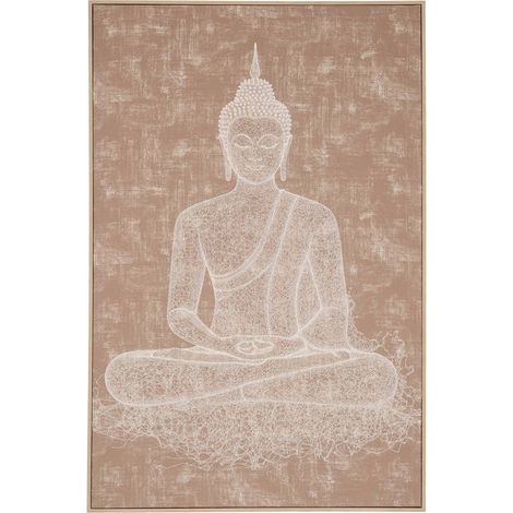 Tela stampata shanka 78x118cm marrone - Atmosphera créateur d'intérieur