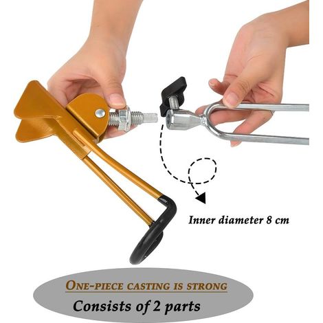 Support de canne à pêche en acier inoxydable, support de canne à pêche en acier inoxydable réglable à 360° (1/3)