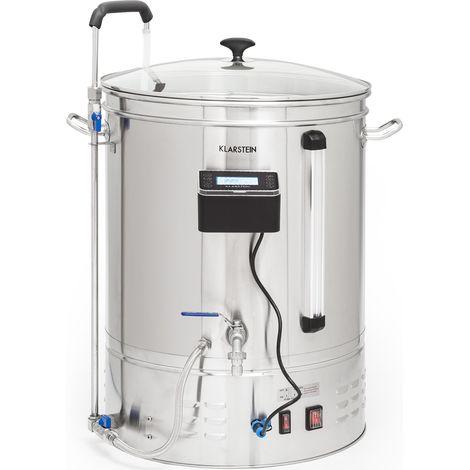 Klarstein Brauheld Smart 65 Caldero de maceración 2500W 65L 100°C Bomba de circulación Acero inoxidable (1/5)