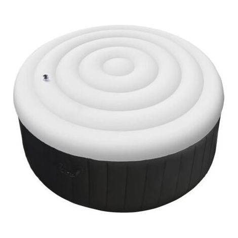 Couvercle Gonflable Rond pour Spa,Couvercle de Spa Gonflable, Couverture de Bain Gonflable Thermiquement Isolée（Blanc）