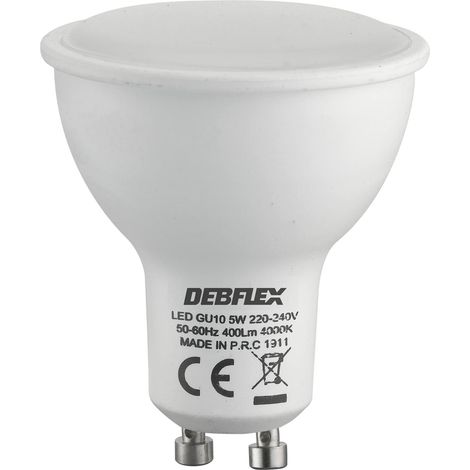 Ampoule Led - Ampoule gros culot à vis - Ampoule led Baillonnette - Ampoule Flamme - Equivalent ampoule halogene - Ampoule Led S11 Gu10 4000K 5W Led-S1 Gu10 4000 600472 (1/5)