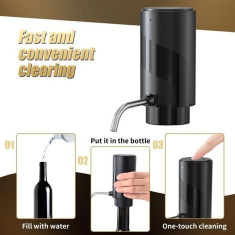 Aérateur de vin électrique, tire-bouchon automatique, distributeur de vin portable à un bouton, verseur de vin rechargeable (1/4)