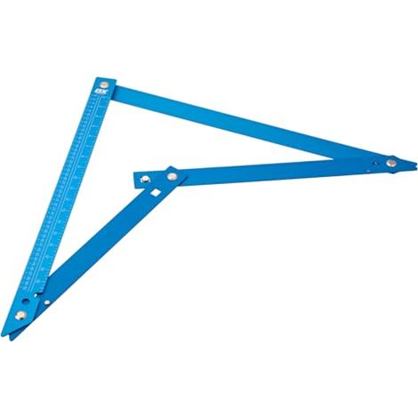 OX Pro 1200mm Aluminium Folding Square Measuring Framing Square with Carry Case (1/2)