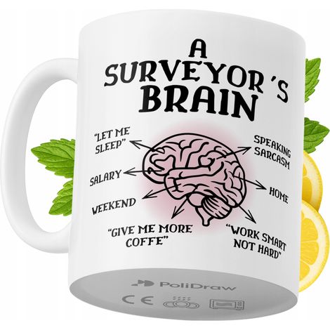 Lustige Kaffeetasse mit witzigem Textdesign für Vermesser – ideal für Geburtstage, Namenstage und Feiertage. Hochwertige Tasse für besondere Anlässe, ob im Büro oder zu Hause. Farbe: Weiß, 330 ml.