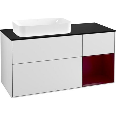 V&B Waschtischunterschrank Finion 120cm, Pl bla m, Reg re Peo, wh. m Lac (1/2)