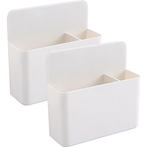 Lot de 2 porte-marqueurs magnétiques, KkvoGmle, blanc, plastique, 12 x 10 x 4 cm (1/5)