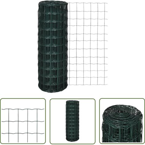 Maschendraht Gitterzaun gitter 25x0,8m Gartenzaun - Gartenzaun - Maschendrahtzaun - Metallzaun - Stabiler Zaun - Gartenzubehör (1/4)