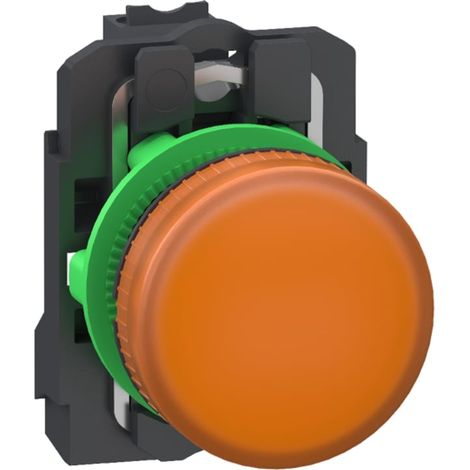 Spia luminosa LED arancione 22mm 24V AC/DC Push-In - XB5AVB55