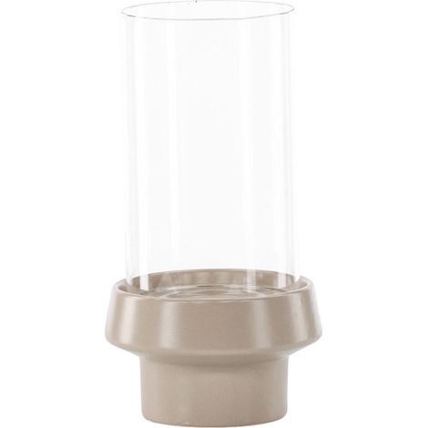 Lanterne en Verre "Davida" 29cm Beige (1/4)