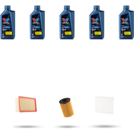 Kit tagliando 3 FILTRI e 5L OLIO compatibile con Seat Leon III 2.0 TDI 105kw Dal 2012 (1/5)