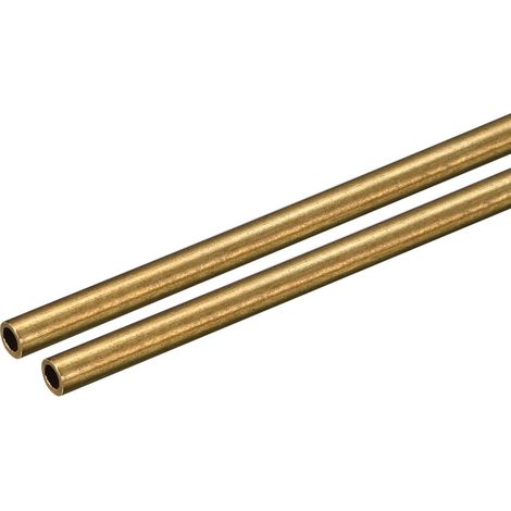 Brass Tube 3 mm OD 0.5 mm Wall Thickness 250 mm Round Length 2 Pieces (1/5)