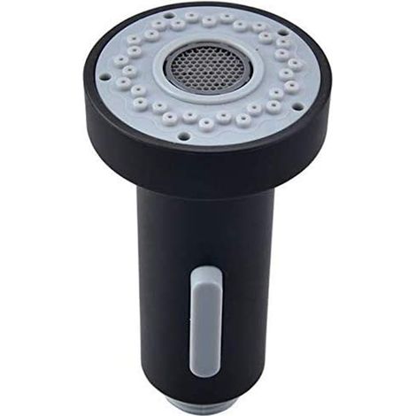 Lntyq Küchenarmatur, 2 Betriebsarten, Ausziehbrause, Waschtischarmatur, Ersatzbrause für 1/2"-Küchenarmatur (Schwarz) (1/4)