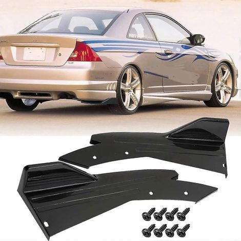 Heckstoßstangenspoiler, Lippe, Splitter, Diffusor, Bodykit, Seitenschweller-Schutzabdeckungen für Porsche Carrera GT 911 996 997 – Schwarz