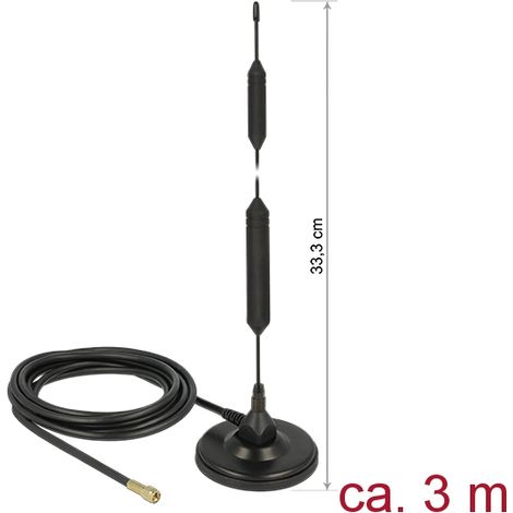 antena gsm delock gsm antenna 5dbi exterior omnidireccional