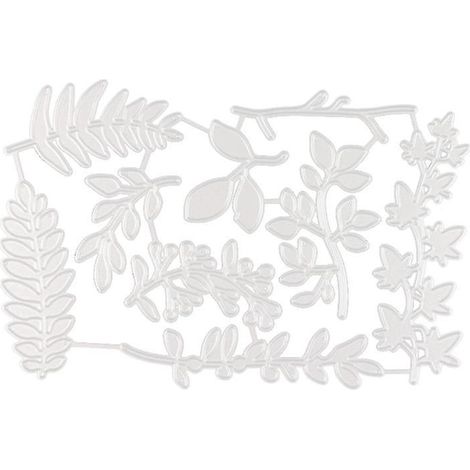 1 matrice de découpe motif feuille (1/3)