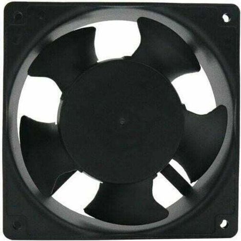 Ventilateur axial pour boîte de cheminée Insérable Haute température Pales en métal Silencieux Universel 120 x 120 x 38 mm