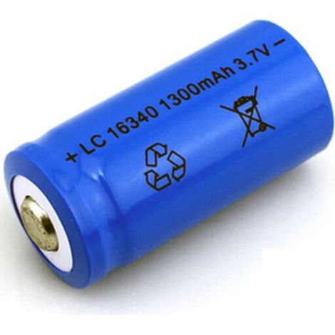 Trade Shop - BATTERIEN LC 16340 CR 123A RICARICABILE LITIO 1300 MAH 3,7VPER SOFTAIR -