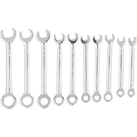Jeu de 10 clés mixtes flexibles en acier au chrome-vanadium (1/5)