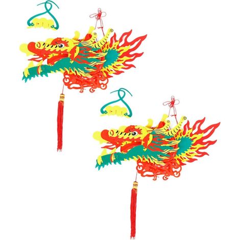 Pi ces Lanterne Dragon Chinois Plastique D coration Nouvel (1/5)
