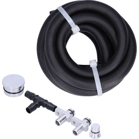 Kit de dérivation PCV Diesel en alliage d'aluminium 6061 pour Chevrolet GMC Sierra 2500 HD 3500 HD 06-10 Argent (1/5)