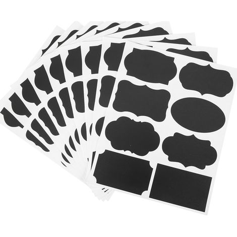 Set mit 9 PVC-Tafelaufklebern für Gläser und Flaschen – DIY-Küchenorganizer (1/5)