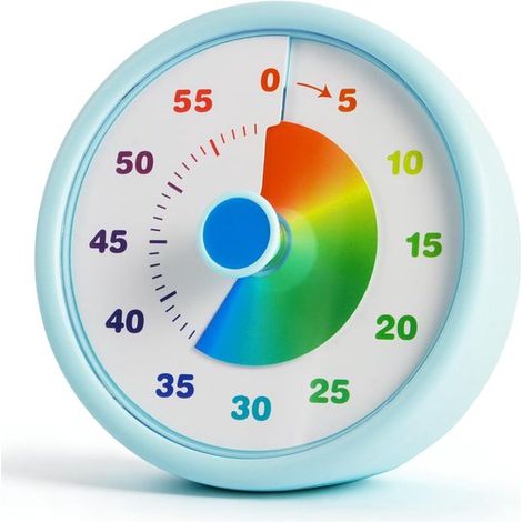 Temporizador visual para niños，cronómetro infantil de 60 minutos con imán，temporizador silencioso para adultos，adecuado para el aula (1/5)