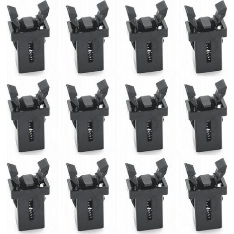 12x Loquets de Rechange pour Couvercle, Compatible avec Poubelle, Fermeture de Verrouillage, Clips de Couvercle Tactile, Fermoir de Rechange (1/4)