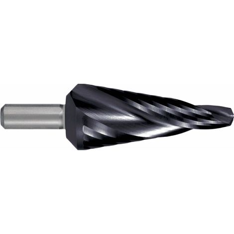 Foret conique RUKO HSS-TiAIN Ø 5,0-20,0 mm à goujures hélicoïdales pour tôlerie