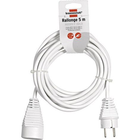 Rallonges standard blanche 5 mètres 3G1.5 - H. BRENNENSTUHL S.A.S
