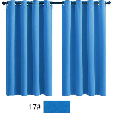 Rideau occultant pour salon, rideau isolant thermique, rideau à œillets, convient pour porte-fenêtre (2 pièces, 107 x 183 cm)