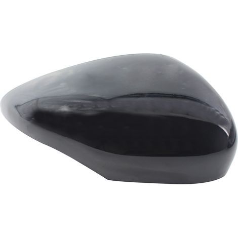 Mirror housing, glossy black, right side, ABS material, suitable for Ford Fiesta 2009-2015 (1/5)