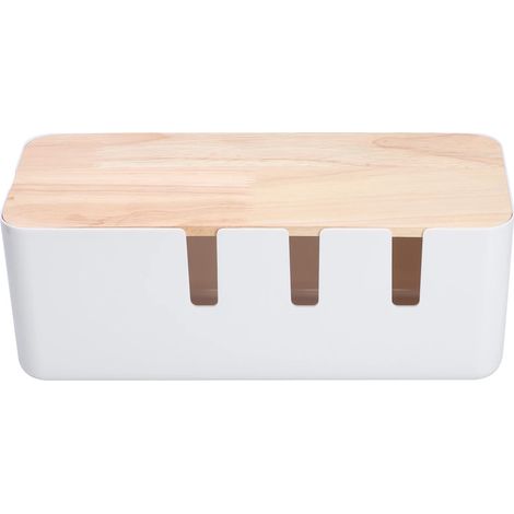 Boîte de gestion des câbles étanche à la poussière pour multiprise, pour la maison et le bureau (1/5)