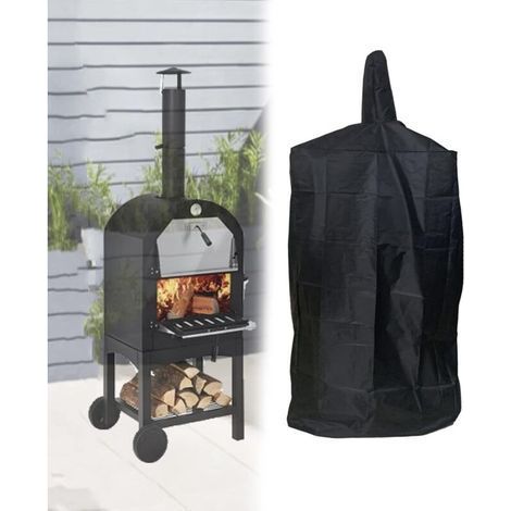 Housse de Four à Pizza, Housse de Protection imperméable en Tissu Oxford résistant au Charbon de Bois, Four à Pain, Barbecue, fumoir (1/5)