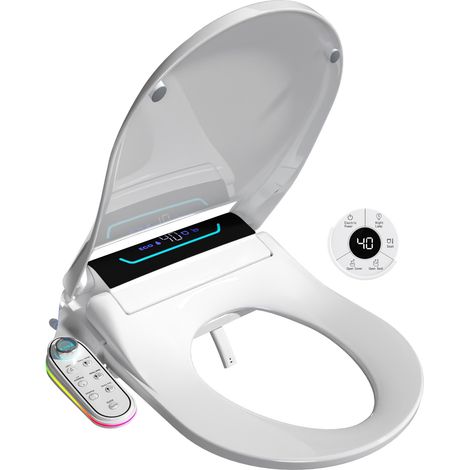Abattant WC Bidet, Siège Toilette Complet avec Eau Chaude (1/5)