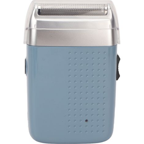 Tondeuse à barbe rechargeable bleue, étanche, portable, USB, électrique, 600 mAh (1/5)