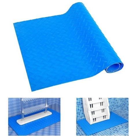 PVC-Antirutschmatte für Poolleiter - 90x40 cm - Kompatibel mit tragbaren Leitern