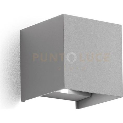 GES862N- APPLIQUE GRIGIO ANTRACITE A LED 2 LUCI BIEMISSIONE 4000K 540LM 2X5W  IP54