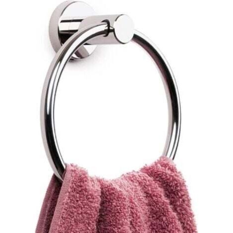 Anneau Porte-Serviette chromé Porte-Serviettes pour Salle de Bain Porte-Serviettes à Main Quincaillerie de Salle de Bain Murale (1/4)