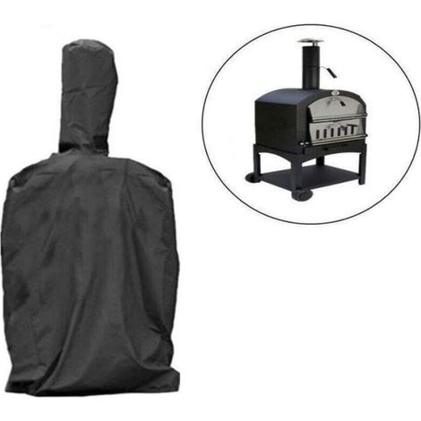 Housse de Protection - Four a Pizza - Etanche Anti-poussiere - Oxford 210D - 55x65x175 cm - Noir (1/4)